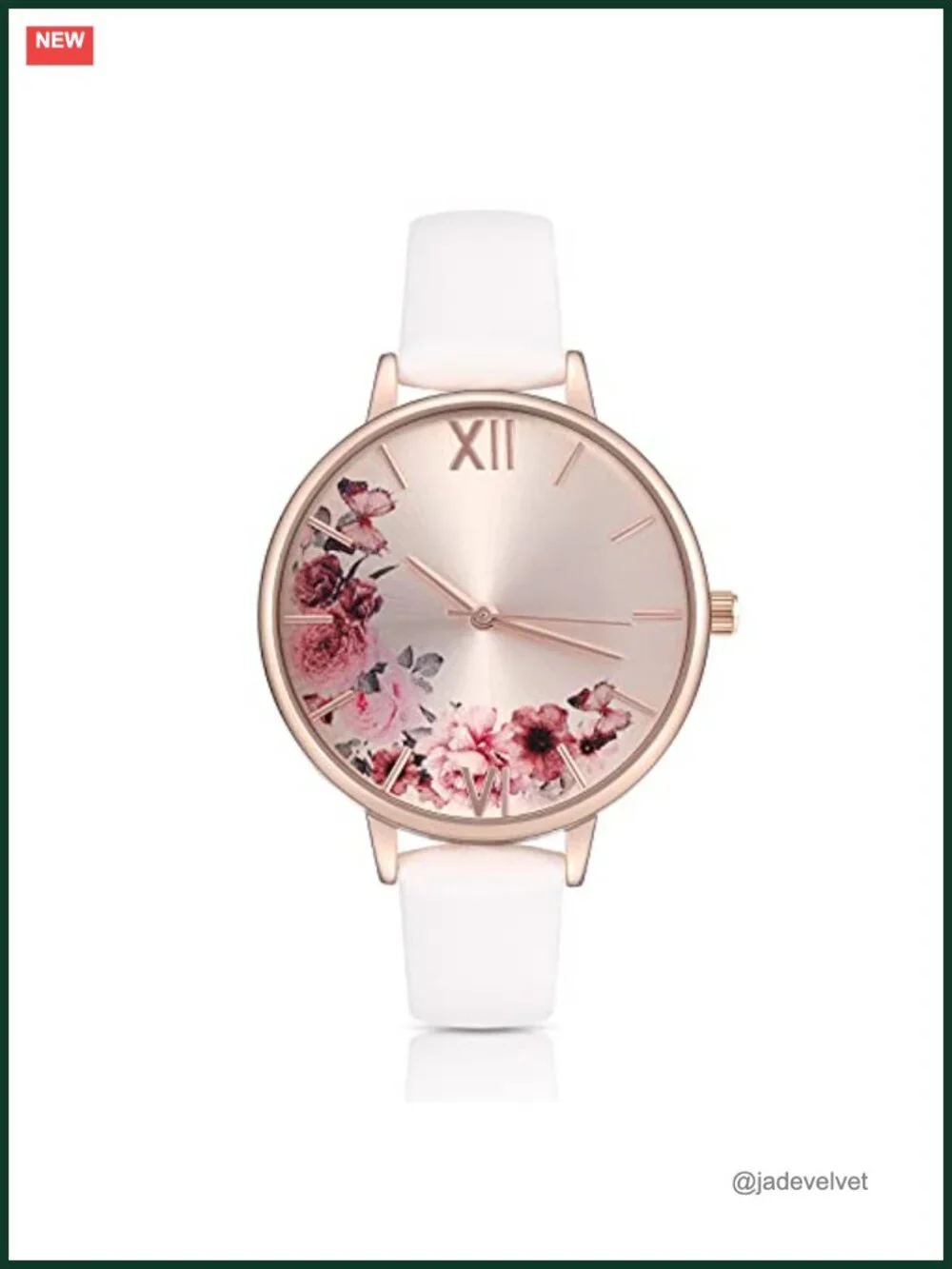 Women's Leather Band Quartz Watch Waterproof Dress Wristwatch